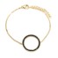 Bracelet-Fine-Chaine-avec-Charm-Cercle-Contour-Acier-Dore-et-Strass-Noir