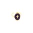 Bague-Fine-Acier-Dore-avec-Ovale-Email-Violet-Fonce-Motif-Croix