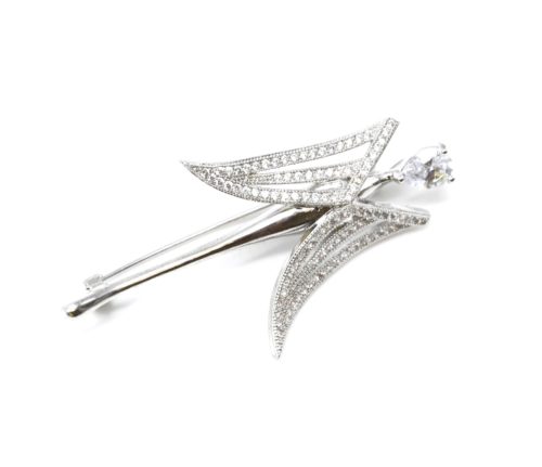 Broche-Epingle-Metal-Argente-avec-Ailes-dAnge-Strass-Zirconium