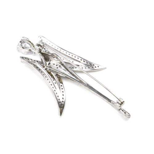 Broche-Epingle-Metal-Argente-avec-Ailes-dAnge-Strass-Zirconium