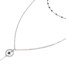 Collier-Double-Chaine-avec-Mini-Perles-Email-Noir-et-Cercle-Etoile-Barre-Acier-Argente