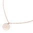 Collier-Fine-Chaine-avec-Pendentif-Medaille-Gravee-Soleil-Acier-Or-Rose