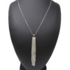 Sautoir-Collier-Pendentif-Y-Bande-Strass-et-Multi-Chaines-Boules-Metal-Argente