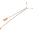 Sautoir-Collier-Style-Cravate-Bande-2-Rangs-Strass-et-Pompons-Metal-Or-Rose