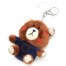 Porte-Cles-Bijou-de-Sac-Peluche-Ourson-XXL-Marron-Bleu-Nuit-avec-Strass-et-Bisous