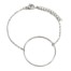 Bracelet-Fine-Chaine-avec-Charm-Grand-Cercle-Contour-Acier-Argente