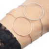 Bracelet-Fine-Chaine-avec-Charm-Grand-Cercle-Contour-Acier