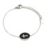 Bracelet-Fine-Chaine-Acier-Argente-avec-Charm-Ovale-Email-Noir-Motif-Croix