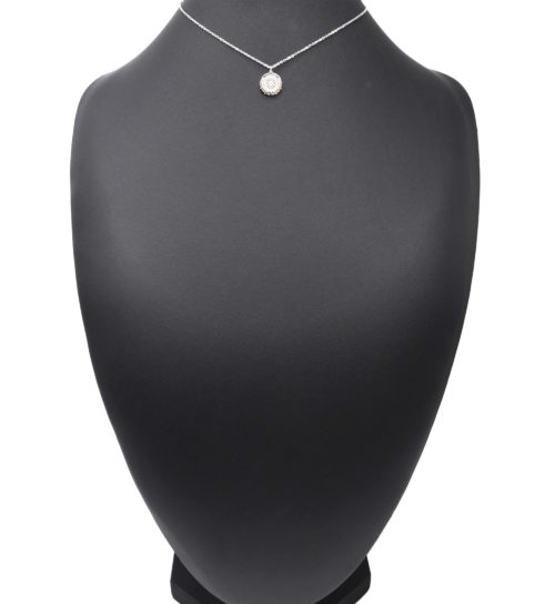 Collier-Fine-Chaine-avec-Pendentif-Medaille-Gravee-Soleil-et-Motif-Grec-Acier-Argente