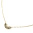 Collier-Fine-Chaine-avec-Pendentif-Demi-Cercle-Ajoure-Acier-Dore-et-Strass-Gris