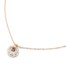 Collier-Fine-Chaine-avec-Pendentif-Anneau-Cercle-Acier-Or-Rose-et-Strass