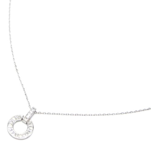 Collier-Fine-Chaine-Argent-925-Pendentif-Barre-Cercle-Strass-Zirconium-et-Pierres