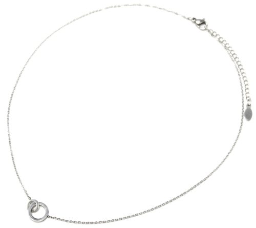 Collier-Fine-Chaine-avec-Pendentif-Double-Cercles-Acier-Argente