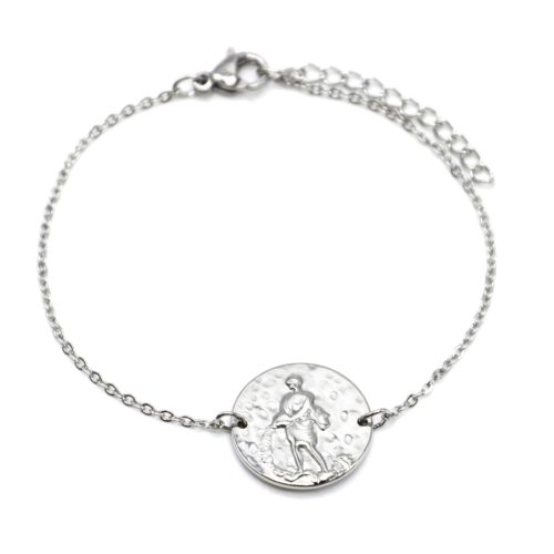 Bracelet-Charm-Medaille-Signe-Astro-Verseau-Acier-Argente