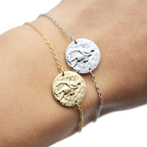 Bracelet-Charm-Medaille-Signe-Astro-Verseau-Acier