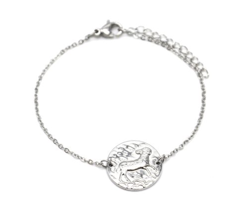 Bracelet-Charm-Medaille-Signe-Astro-Belier-Acier-Argente