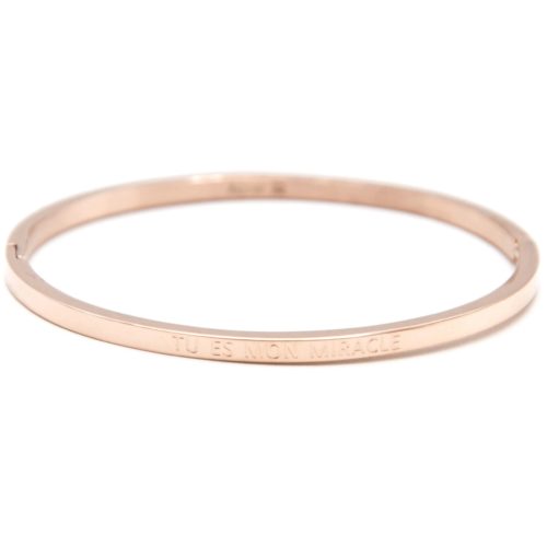 Bracelet-Jonc-Fin-Acier-Or-Rose-avec-Message-Tu-Es-Mon-Miracle