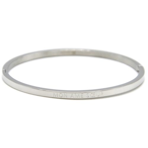 Bracelet-Jonc-Fin-Acier-Argente-avec-Message-Mon-Ame-Soeur