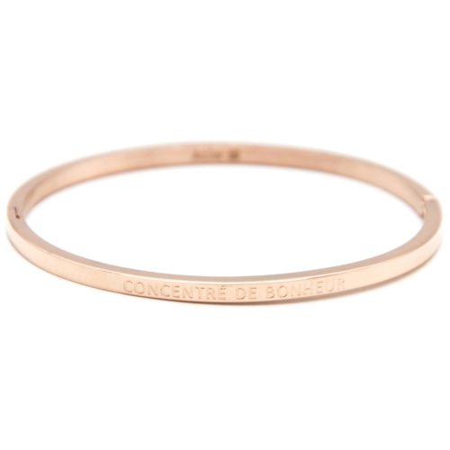 Bracelet-Jonc-Fin-Acier-Or-Rose-avec-Message-Concentre-De-Bonheur