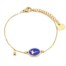 Bracelet-Fine-Chaine-Acier-Dore-avec-Ovale-Email-Bleu-Motif-Flamant-Rose