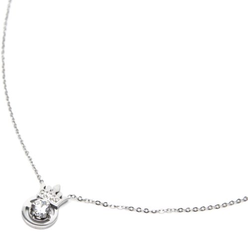 Collier-Fine-Chaine-avec-Pendentif-Couronne-Strass-Acier-Argente-et-Pierre