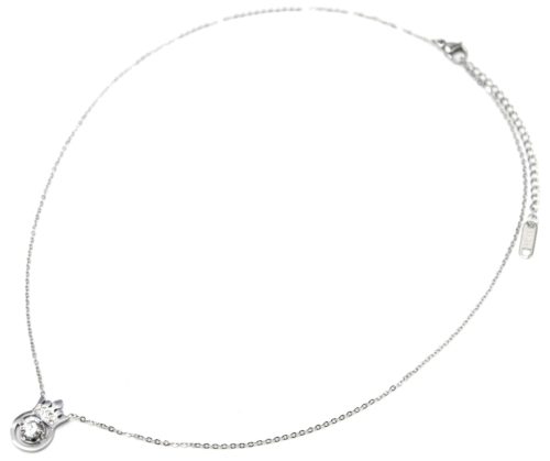 Collier-Fine-Chaine-avec-Pendentif-Couronne-Strass-Acier-Argente-et-Pierre