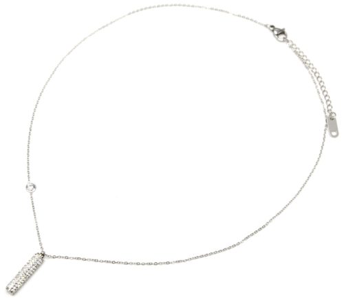 Collier-Fine-Chaine-Pendentif-Tube-Strass-Acier-Argente-et-Pierre