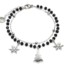 Bracelet-Perles-Noires-et-Boules-avec-Charms-Flocons-Sapin-Acier-Argente