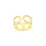 Bague-Ouverte-Large-avec-Multi-Etoiles-Acier-Dore