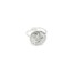 Bague-Reglable-avec-Medaille-Martelee-Laurier-et-Points-Acier-Argente