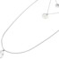 Collier-Triple-Chaine-avec-Medailles-Martelee-et-Fleur-de-Lys-Acier-Argente