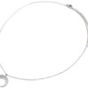 Collier-Fine-Chaine-avec-Pendentif-Corne-Lune-Contour-Points-Acier-Argente