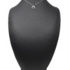 Collier-Fine-Chaine-avec-Pendentif-Corne-Lune-Contour-Points-Acier-Argente