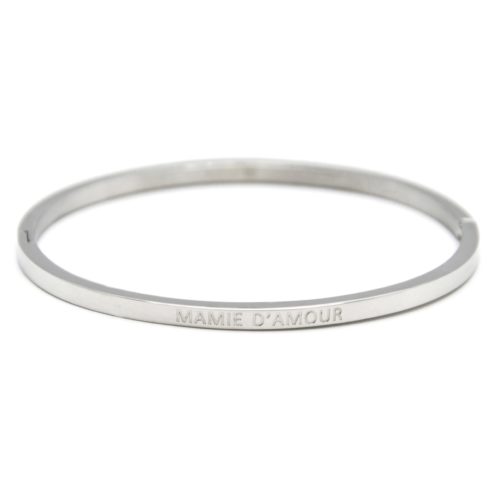 Bracelet-Jonc-Fin-Acier-Argente-avec-Message-Mamie-d-Amour