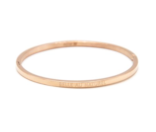 Bracelet-Jonc-Fin-Acier-Or-Rose-avec-Message-Belle-au-Naturel