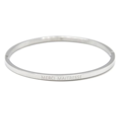 Bracelet-Jonc-Fin-Acier-Argente-avec-Message-Merci-Maitresse