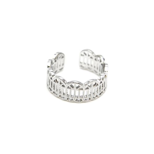 Bague-avec-Motif-Dentelle-Ajouree-Acier-Argente