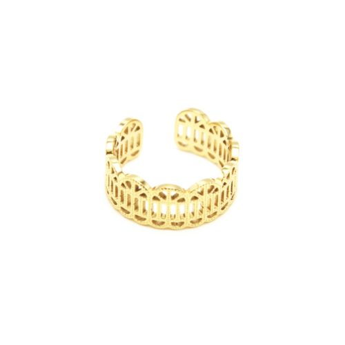 Bague-avec-Motif-Dentelle-Ajouree-Acier-Dore