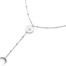 Collier-Fine-Chaine-Boules-Y-avec-Cercle-Etoile-Polaire-et-Corne-Acier-Argente