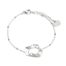 Bracelet-Chaine-Boules-avec-Charm-Forme-Contour-Martele-Acier-Argente