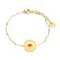 Bracelet-Chaine-Boules-avec-Charm-Soleil-Acier-Dore-et-Pierre-Orange