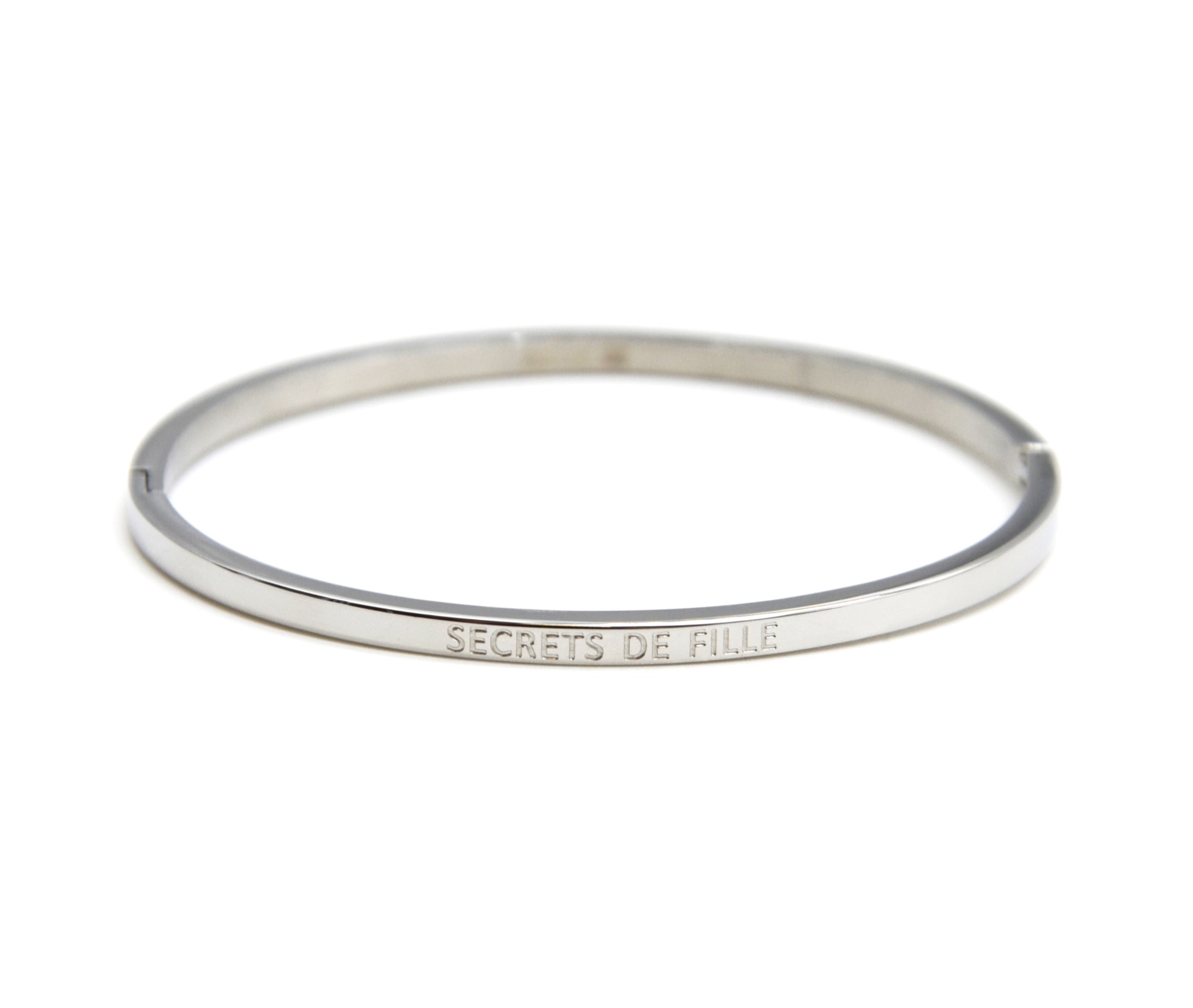 Bracelet-Jonc-Fin-Acier-Argente-avec-Message-Secrets-de-Fille