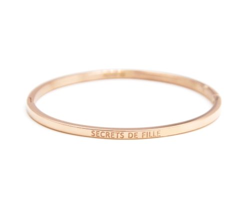Bracelet-Jonc-Fin-Acier-Or-Rose-avec-Message-Secrets-de-Fille