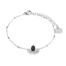 Bracelet-Chaine-Boules-avec-Demi-Soleil-Acier-Argente-et-Pierre-Marbre-Noir