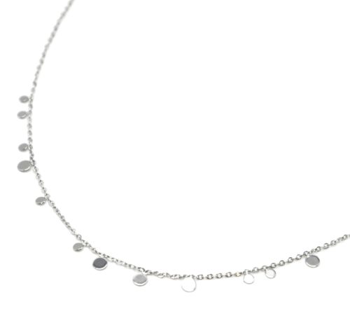 Collier-Ras-du-Cou-avec-Mini-Pampilles-Assorties-Acier-Argente