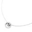 Collier-Fine-Chaine-Acier-Argente-avec-Pendentif-Double-Cercles-Strass