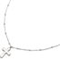 Collier-Chaine-Boules-Pendentif-Croix-Contour-Points-Acier-Argente