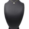 Collier-Fine-Chaine-Acier-Dore-avec-Pierre-Ovale-Effet-Marbre-Blanc-Motif-Etoile-Polaire