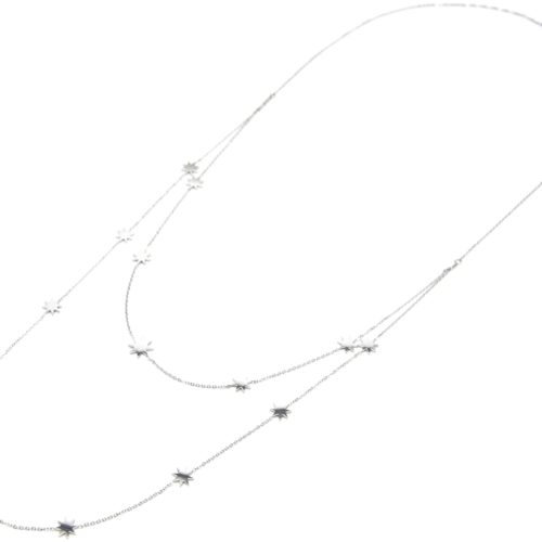 Sautoir-Collier-Double-Chaine-avec-Charms-Mini-Soleils-Acier-Argente