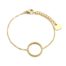 Bracelet-Fine-Chaine-avec-Charm-Cercle-Contour-Billes-Acier-Dore